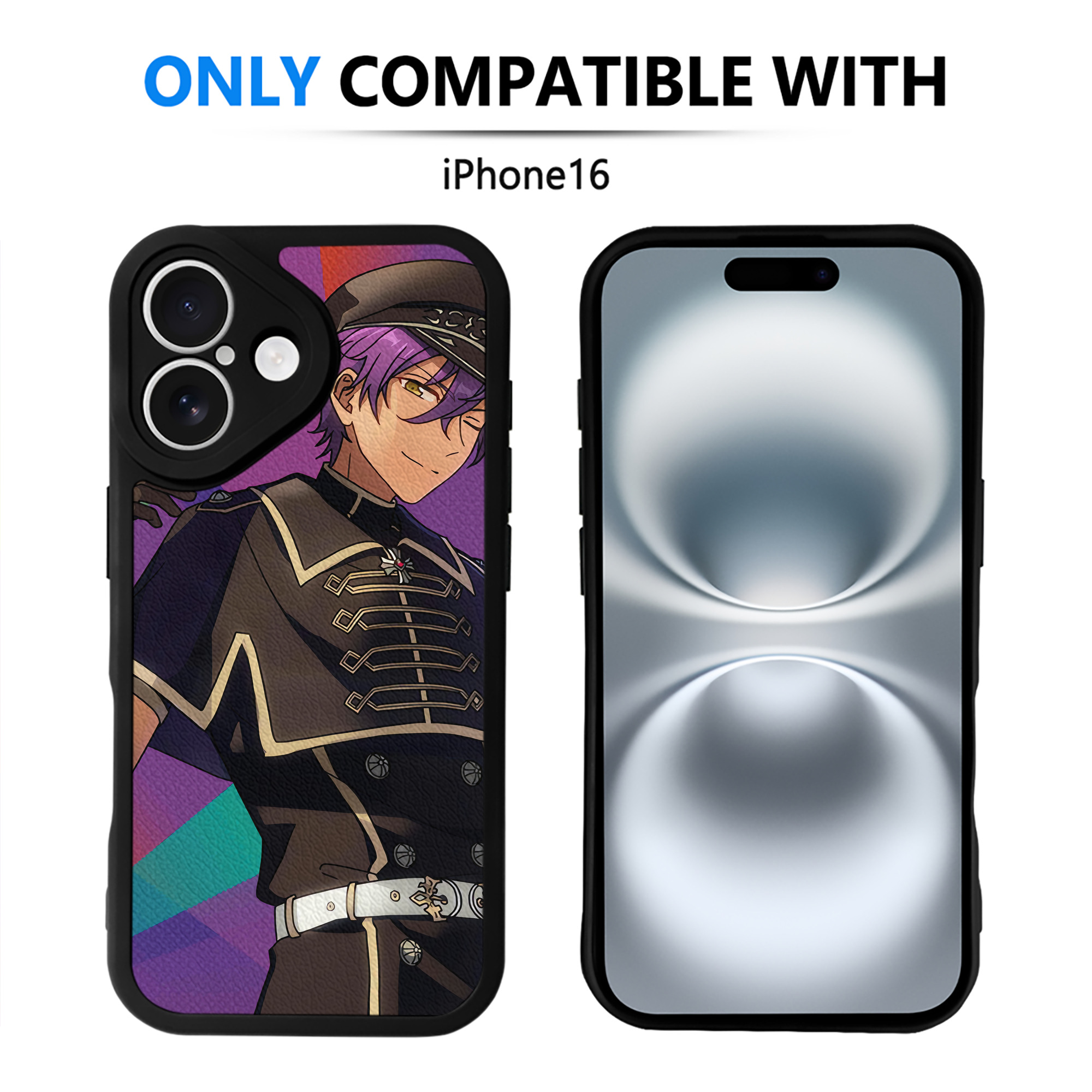 （画像用） あんさんぶるスターズ! Ensemble Stars 【iPhone 16シリーズ対応】シリコンスマホケース（レザー調） 材質：シリコン
